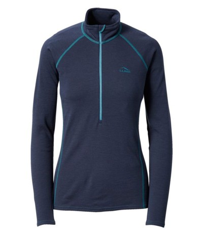 Women's quarter-zip base layer.