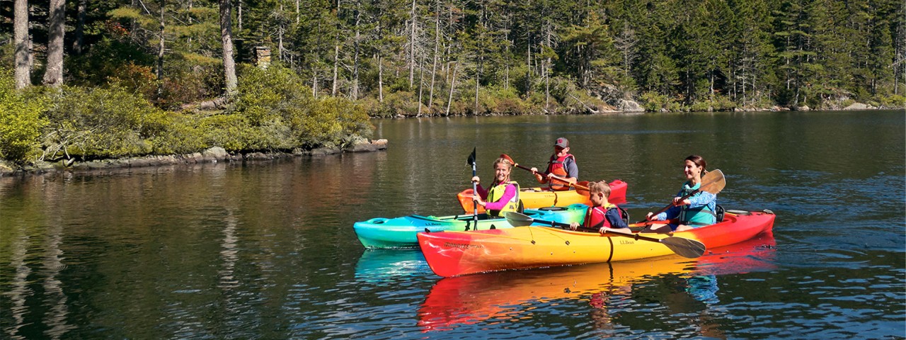 Family kayaking.