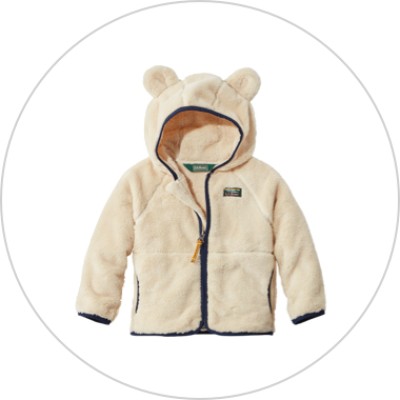 Infant' and toddlers' L L bean hi-pile fleece jacket