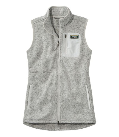 Zipper fleece vest.