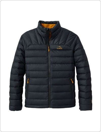 A Men's Bean's Down Jacket.