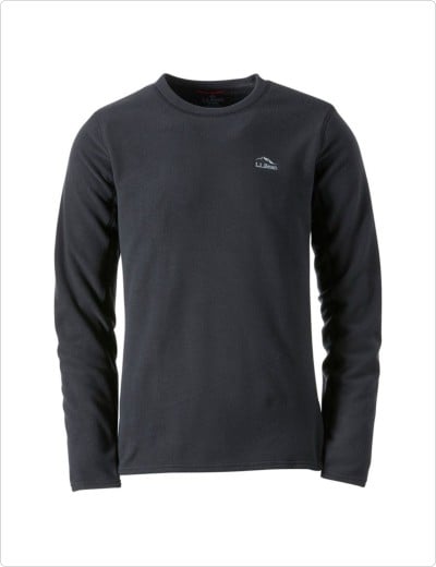 Men's L.L.Bean Fleece Base Layer Crew, Long-Sleeve